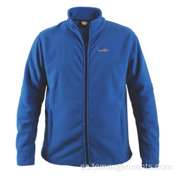 Chaqueta polar azul confort